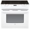 GE - 4.4 Cu. Ft. Self-Cleaning Drop-In Electric Range - White-Front_Standard