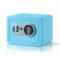 Locksworth - 0.25 Cubic Feet Electronic Digital Safe Box, Steel Money Safe Box for Home with Fireproof Money Bag for Cash Safe Hidden - Blue-Front_Standard