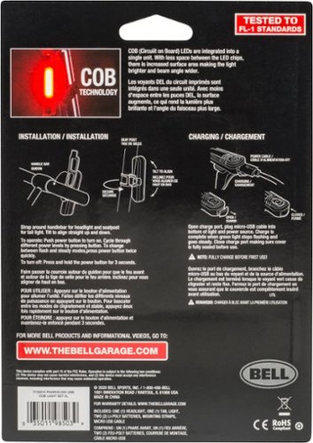 Bell Pharos 650 COB LED Bike Light Set for Bike and Scooter - Multicolor GLOBAL SHIPPING