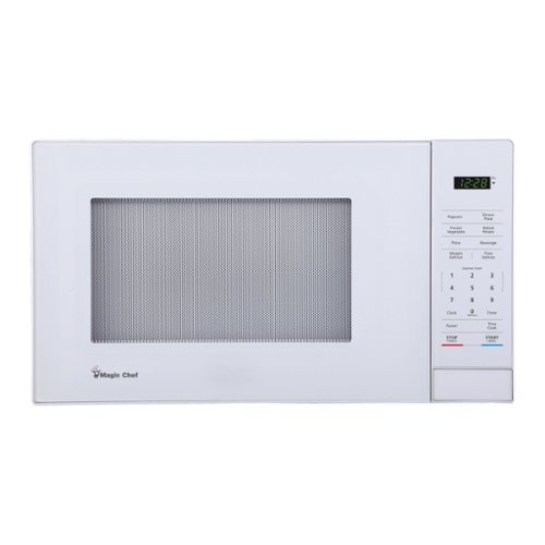Magic Chef - MC110MW 1.1-Cu. Ft. 1,000-Watt Digital Touch Countertop Microwave - White-Front_Standard 