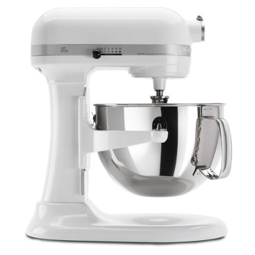 KitchenAid - KitchenAid® Professional 600™ Series 6 Quart Bowl-Lift Stand Mixer - KP26M1X - White-Front_Standard 
