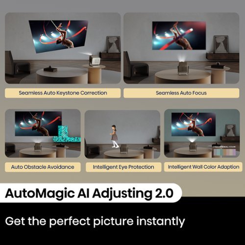 Hisense M2 Pro Triple Laser 4K DLP Smart Projector, 65”–200”, 1,300 ANSI Lumens, Dolby Vision, Optical Zoom, Smart Adjustment - Gray BUY IN UAE