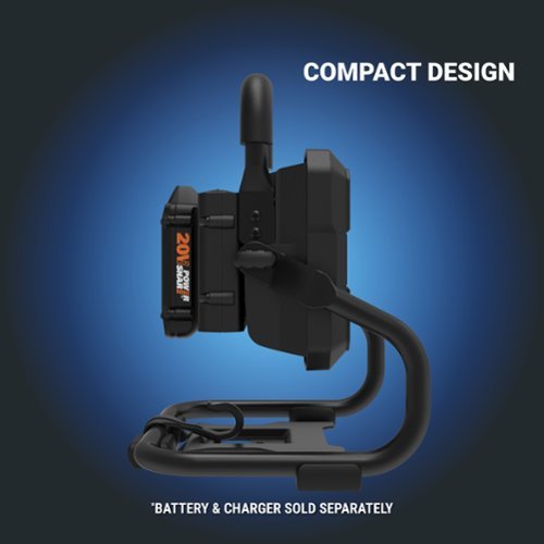 WORX Worx WX026L.9 20V Nitro Work Light, bare tool - Black WORLDWIDE DELIVERY