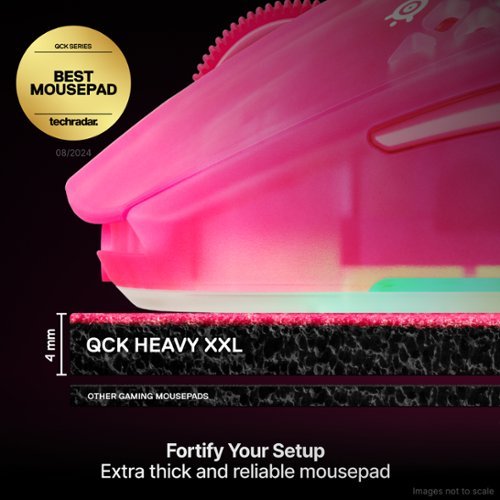 SteelSeries QcK Heavy Gaming Mousepad XXL - Magenta WORLDWIDE DELIVERY