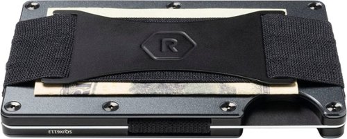 The Ridge Wallet Gunmetal MagSafe Wallet Cash Strap - Silver WORLDWIDE DELIVERY