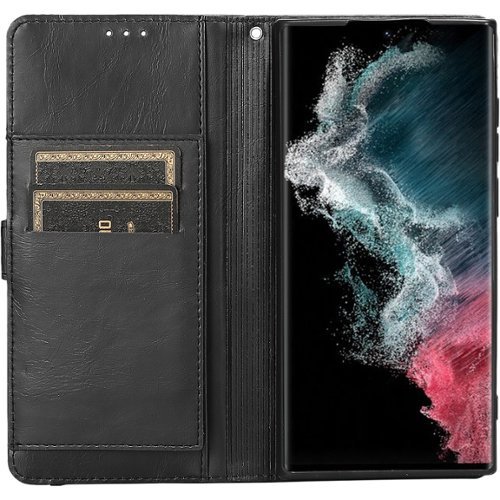SaharaCase Folio Wallet Case for Samsung Galaxy S22 Ultra - Black HOW TO BUY