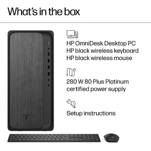 HP OmniDesk Desktop AMD Ryzen 3 8300G 2024 8GB DDR5 Memory 256GB