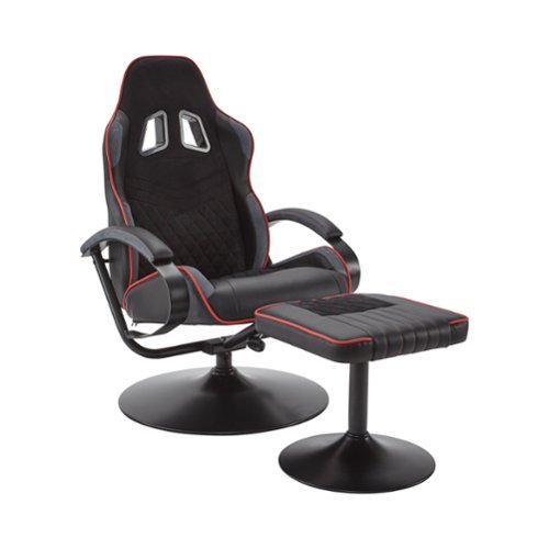 X Rocker - Blazer Recliner - Black-Front_Standard 
