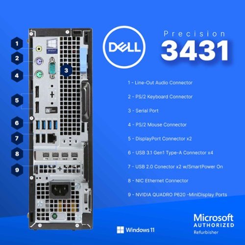 Dell Refurbished Excellent Precision 3431 Desktop Computer Intel