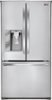 LG - 30.7 Cu. Ft. French Door Refrigerator with Thru-the-Door Ice and Water - Stainless steel-Front_Standard 