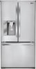 LG - 30.7 Cu. Ft. French Door Refrigerator with Thru-the-Door Ice and Water - Stainless Steel-Front_Standard