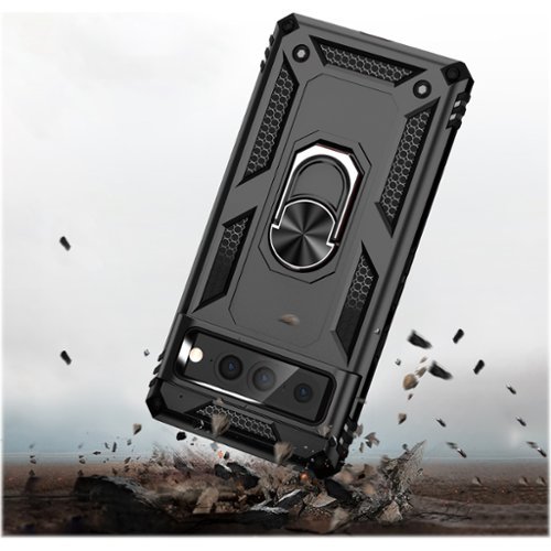 SaharaCase Military Kickstand Series with Belt Clip Case for Google Pixel 7 Pro - Black WHERE TO BUY