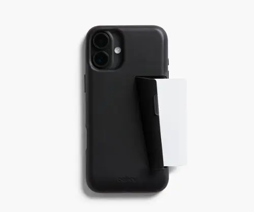Bellroy iPhone 16 Plus 3 Card Leather Phone Case Black PTCCBLK134