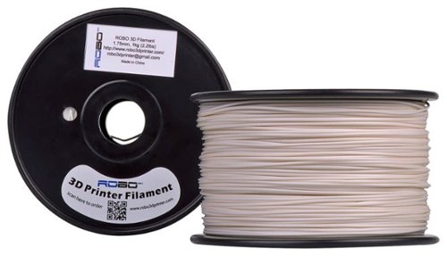  ROBO 3D - 1.75mm PLA Filament 2.2 lbs. - Arctic White