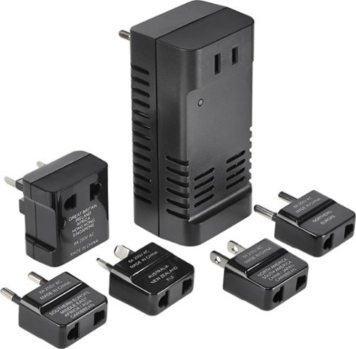 Insignia™ - Travel Adapter/Converter - Black