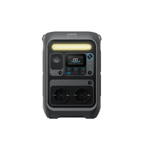 Anker - SOLIX C300X Portable Power Station 288Wh Travel-Friendly & Fast Charge (288 Wh Capacity) - Dark Gray