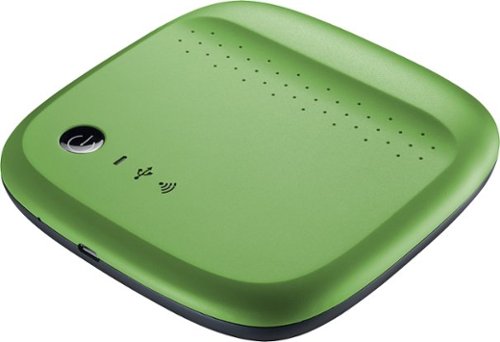 Seagate - Wireless Mobile Storage 500GB External USB Portable Hard Drive - Green-Front_Standard 