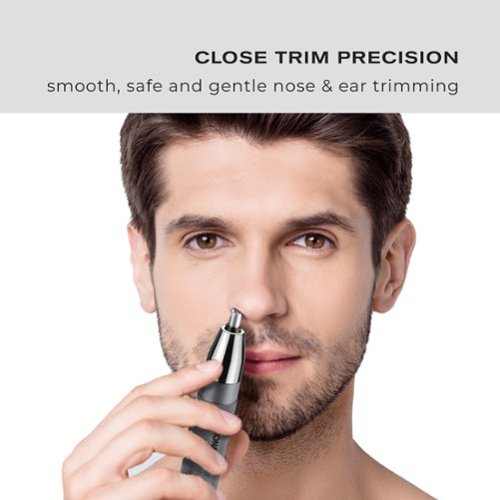 Conair Man Close Trim Precison Nose/Ear/Eyebrow Rechargeable Trimmer - Silver SHOP ONLINE