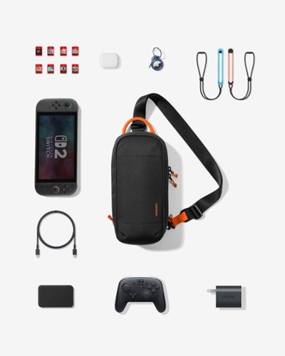 tomtoc Sling Crossbody Bag for Nintendo Switch 2 Model 2025, Protective Portable Chest Carrying Gaming Pouch - Black BUY ONLINE