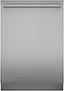 Front. Thermador - Sapphire 24" Top Control Smart Built-In Stainless Steel Tub Dishwasher with 3rd Rack and Professional Handle, 44 dBA - Stainless Steel.