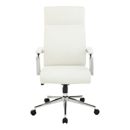 Office Star Products - High Back Antimicrobial Fabric Chair - Dillon Snow-Front_Standard 
