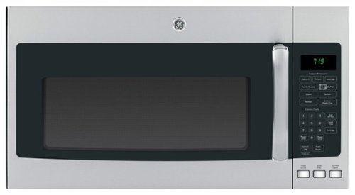  GE - 1.9 Cu. Ft. Over-the-Range Microwave - Stainless Steel with Black Accents