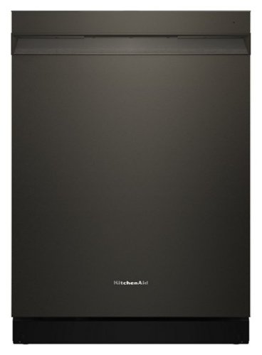 KitchenAid - 24" Top Control Built-In Dishwasher with Third Rack and ProDry System - Black Ore-Front_Standard 