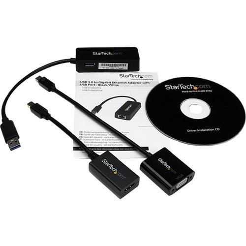 StarTech.com 3-in-1 Accessory Kit for Microsoft Surface Pro 4 - Black GLOBAL SHIPPING