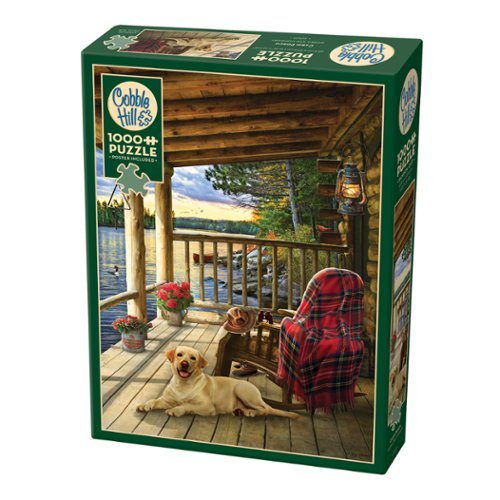 Outset Media - Outset Media: Cobble Hill 1000 Piece Puzzle: Cabin Porch - Reference Poster Included