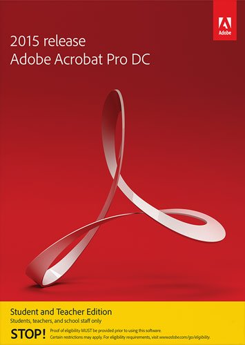  Adobe - Acrobat Pro DC: Student and Teacher Edition