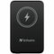 Verbatim - Charge 'n' Go Magnetic Wireless Power Bank 10000 mAh - Black - For Smartphone - Lithium Polymer (Li-Polymer)-Front_Standard