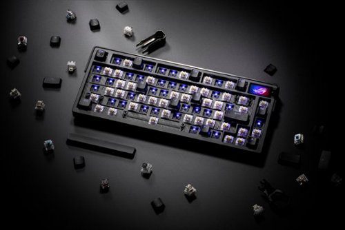 ASUS ROG Azoth Extreme 75% Wireless Mechanical Gaming Keyboard with ROG NX Snow Linear Switches and Color OLED Touchscreen - Black BUY IN HONG KONG