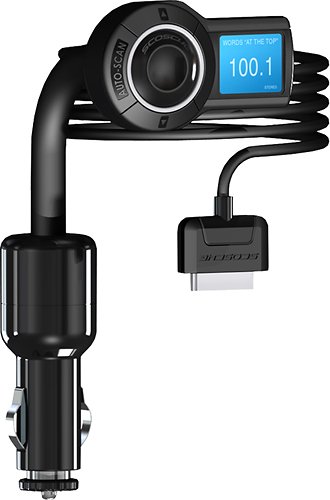  Scosche - Corded FM Transmitter for Apple® iPod® and iPhone® - Black