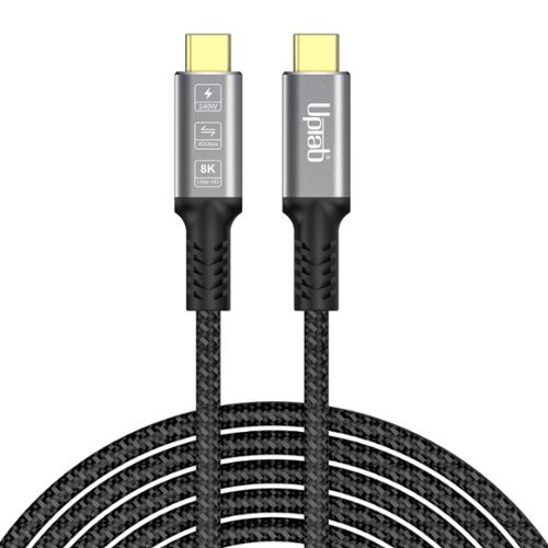 UPTab - USB-C to USB-C Cable 40Gbps 240W 8K Video (2M) - Graphite-Front_Standard 