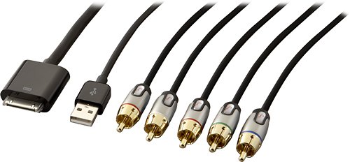  Rocketfish™ - Component Video Cable for Apple® iPhone®, iPad® and iPod® - Multi