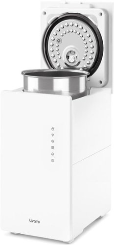 Livatro - 6L Stainless Steel Warm Mist Humidifier with Easy Clean and Warm Steam Function, with Sleep Mode and Auto-off Setting - White-Front_Standard 
