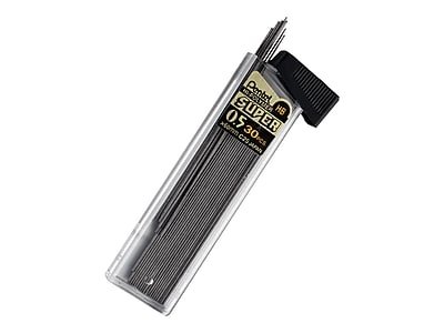Pentel - Super Hi-Polymer Lead Refill, 0.5mm, 30/Leads, 3/Pack
