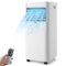 Gymax - 8000BTU 3 in 1 Portable Air Conditioner AC Unit Air Cooler ASHRAE 230 sq.ft - White, Black-Front_Standard