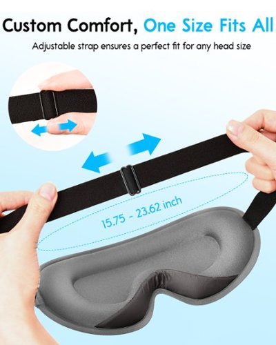 Arboleaf Sleep Mask, Contoured for Zero Pressure, Travel Bliss, 3D Eye Mask, Light-Blocking Design - Gray BUY ONLINE