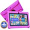 Contixo - V8 Kids Tablet 32GB, 7” WiFi Learning Device with Parental Controls, Shockproof Case, Epic! & LingoKids Apps - Pink-Front_Standard