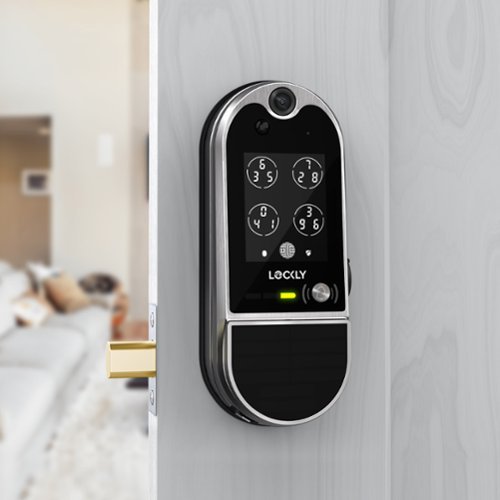 Lockly Vision Elite Video Doorbell Smart Lock Deadbolt Edition - Satin Nickel WORLDWIDE DELIVERY