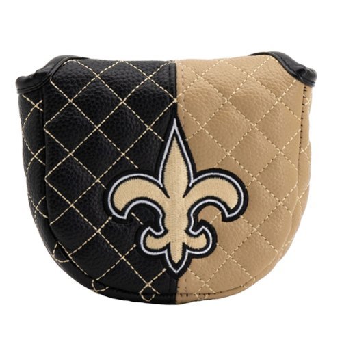 Team Golf - New Orleans Saints Quilted Mallet Putter Cover - Multicolor-Front_Standard 