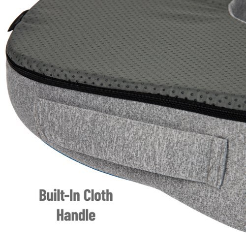 Mind Reader Office Chair Cushion, Ergonomic, Orthopedic, Portable, Car, Memory Foam, 18.25L x 14.25W x 2.75H - Blue HOW TO BUY