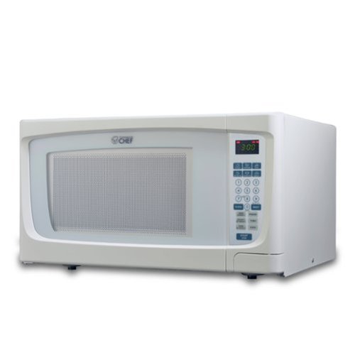 Commercial Chef - Countertop Microwave Oven 1.6 Cu. Ft. 1000W - White-Front_Standard 