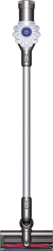  Dyson - V6 Bagless Cordless Stick Vacuum - White/Iron