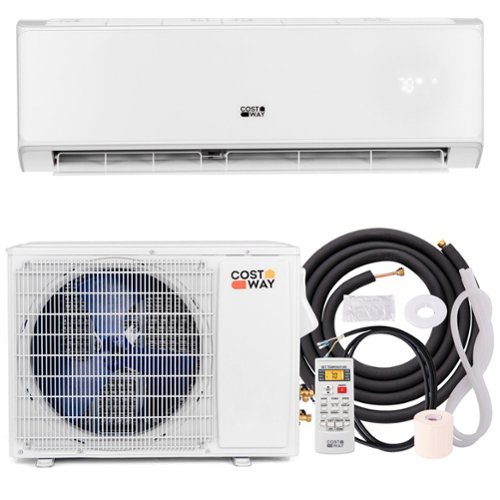 Costway 24000 BTU Wifi Enabled Mini Split Air Conditioner & Heater with Heat Pump White - White