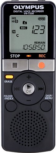  Olympus - VN-Series Digital Voice Recorder - Black