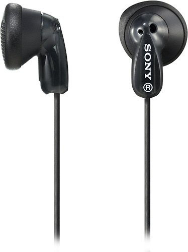 Sony - Earbud Headphones - Black-Front_Standard 