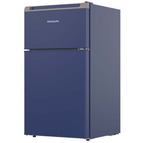 Frigidaire Compact Refrigerator with Top Freezer - 2 Door Fridge with 3.2 Cu Ft, Contemporary Series, Blue - Blue