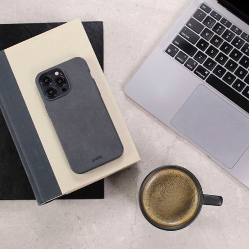 Pela Eco Friendly Hard Shell Case with MagSafe Module for Apple iPhone 15 Pro Max + Bonus Custom Case Activation Code - Black WHERE TO BUY